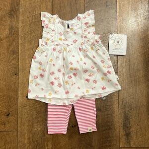 Burt’s Bees Baby GIRL Spring Floral Outfit